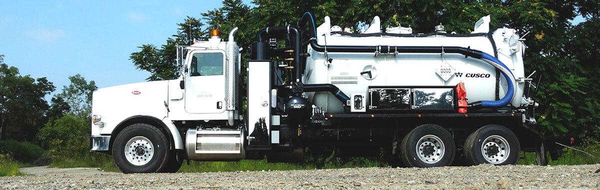 Canco Services Truck that offers quick and easy vacuum truck services for your business